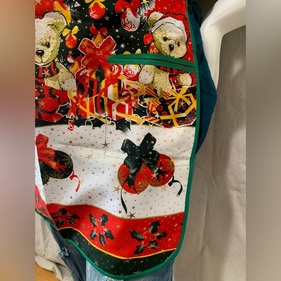 Christmas apron holiday apron mandil de navidad - Picture 2 of 9